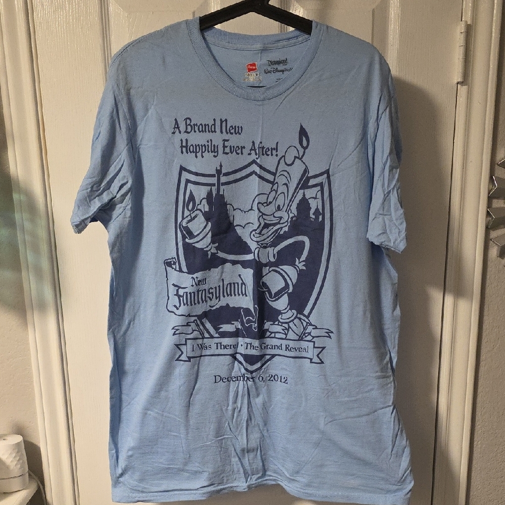 Disney World Fantasyland Magic Kingdom Opening Day 2012 LG Shirt Vintage NWOT